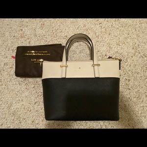 Lovely Ivory and Black Kate Spade Bag